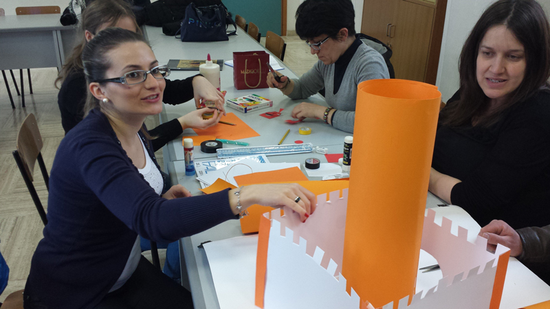 docenti ad un corso di formazione della Fondazione